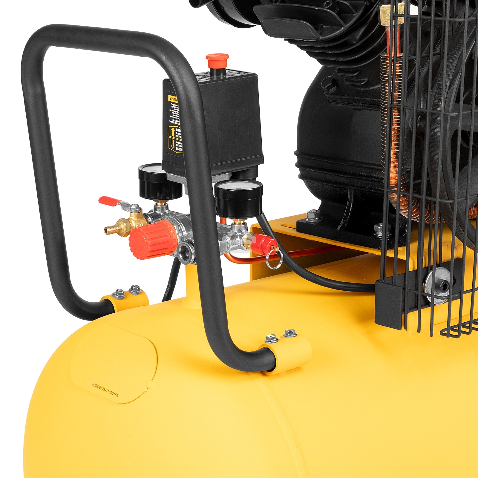 Компрессор воздушный Denzel BCV2200/100 рем. привод, 2,2 кВт, 100 л, 370 л/мин