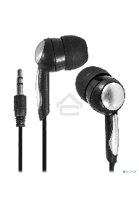 Наушники вкладыши Defender Basic-603 черный 3.5 mm jack  1 1м.