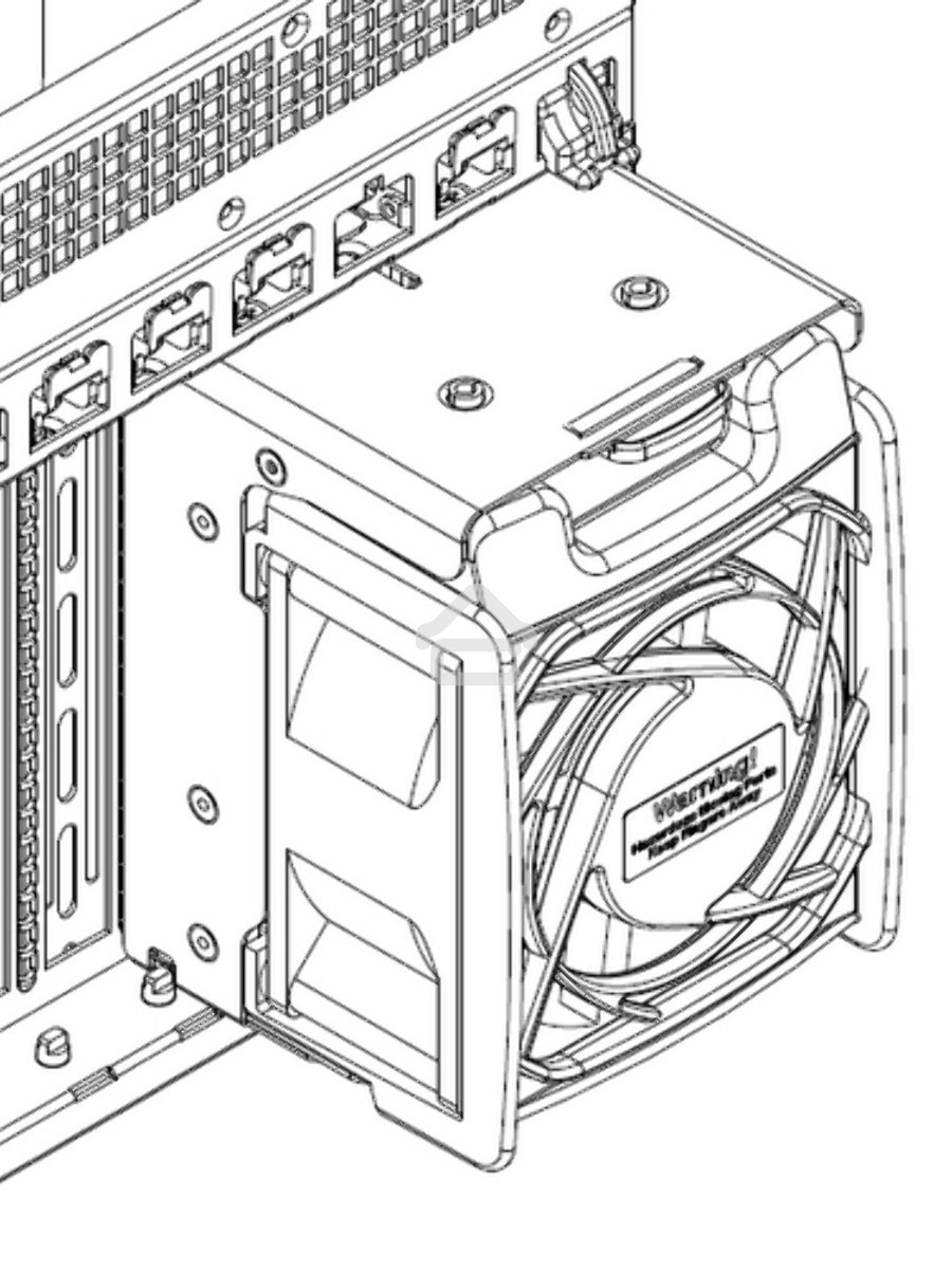Набор охлаждения Supermicro SC747B X10 Passive GPU Kit