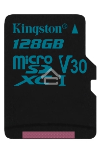 Флеш карта microSDHC 128GB microSDXC Kingston <SDCS2/128GB> Class10 UHS-I Canvas Select up to 100MB/s с адапт.