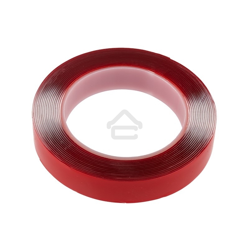 Двухсторонний скотч Rexant, прозрачный, на акриловой основе, 20 мм, ролик 5 м