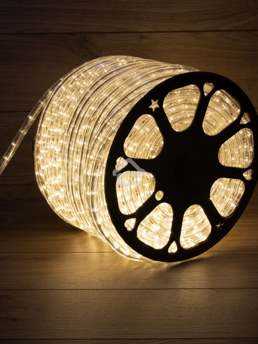 Дюралайт LED, постоянное свечение (2W) – теплый белый, 36 LED/м, бухта 100 м