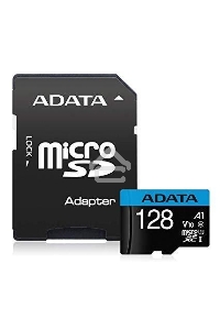 Флеш карта Micro SecureDigital 128Gb ADATA AUSDX128GUICL10A1-RA1 {MicroSDXC Class 10 UHS-I, SD adapter}