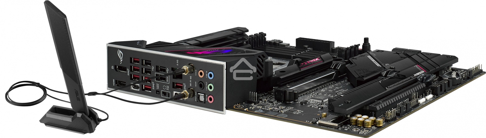 Материнская плата ASUS ROG STRIX B650E-E GAMING WIFI, AM5, AMD B650, 4xDDR5, 4xSATA, 4xM.2, 1xPCI-E 4.0 x4, 1xPCI-E 5.0 x8, 1xPCI-E 5.0 x16, 1xDP, 1xHDMI, 1x 2.5Gb LAN, 4xUSB-A 3.2 Gen 2, 6xUSB-A 3.2 Gen 2, 1xUSB-C 3.2 Gen 2, 1xUSB-C 3.2 Gen 2x2, 5x3.5 мм