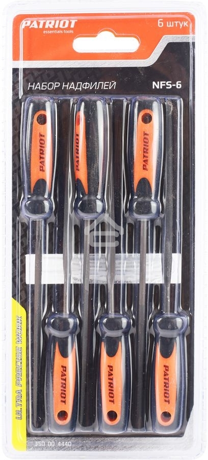 Набор надфилей Patriot NFS-6, 140мм, 6 предм.
