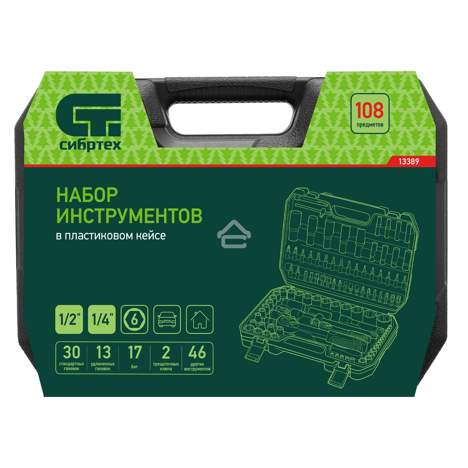 Набор инструментов Сибртех, 1/2