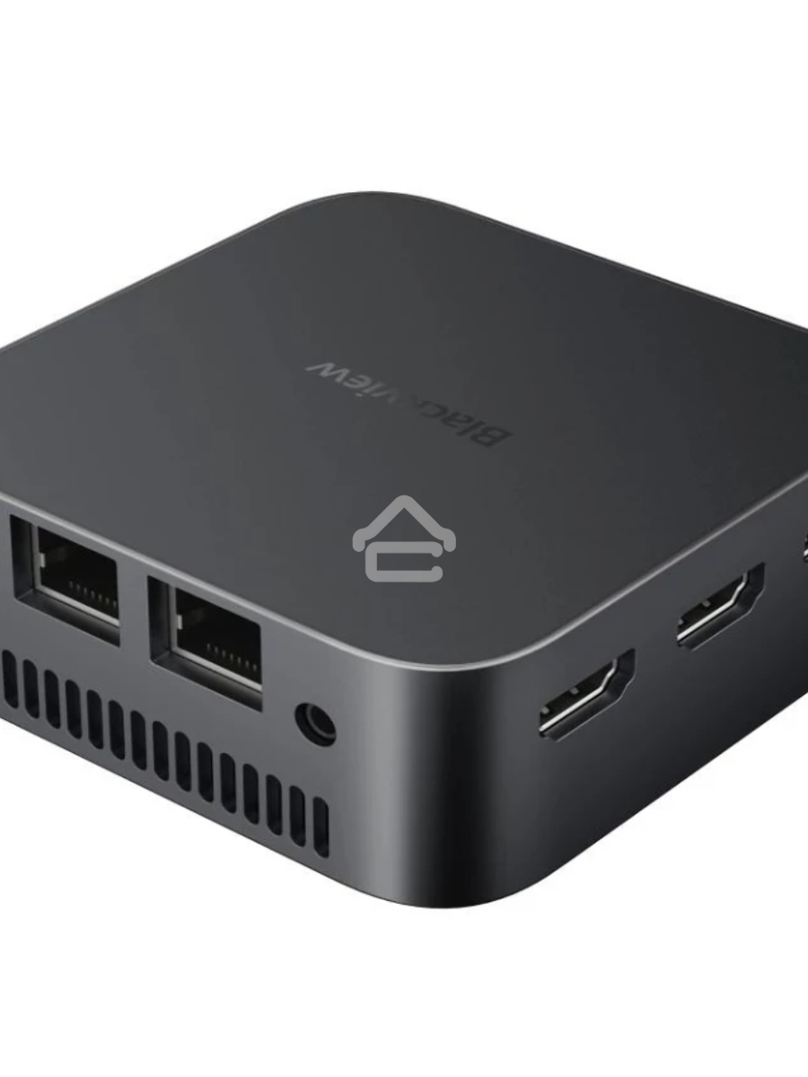 Компьютер Мини ПК Blackview MP80 (Intel N97) 16+512GB, WIFI a/b/g/n/ac, Bluetooth 4.2, Win11 Pro, USB3.0, HDMI 1.4b Type A *2, RJ45*1, 5.5/2.1mm DC Jack *1, 3.5mm Phone Jack*1, Colour: Black