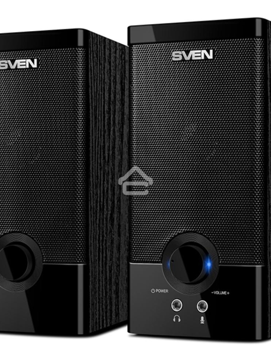 Колонки Sven SPS-603 черный {USB-порт ПК, ноутбука или адаптер 5V DC}