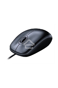 Мышь проводная Logitech M100/100R DARK/GREY (темно-серая/черная), 1000 dpi, USB, кнопки - 3