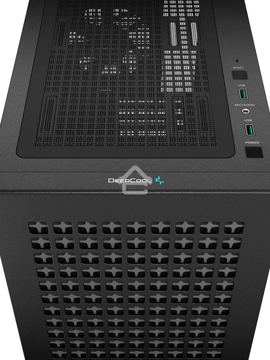Компьютерный корпус Deepcool CH370 черный без БП mATX 1x120mm 1xUSB2.0 1xUSB3.0 audio bott PSU