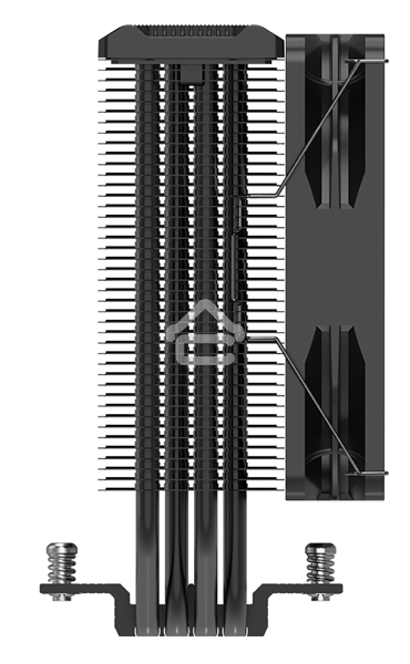 Кулер PCCooler Paladin EX400 черный 120мм алюминий+медь 1800rpm 28.6db 4-pin 180W 157мм