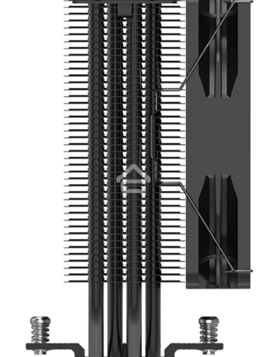 Кулер PCCooler Paladin EX400 черный 120мм алюминий+медь 1800rpm 28.6db 4-pin 180W 157мм
