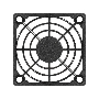 Решетка для вентилятора 60x60 ExeGate EG-060PSB (60x60 мм, пластиковая, квадратная, черная)
