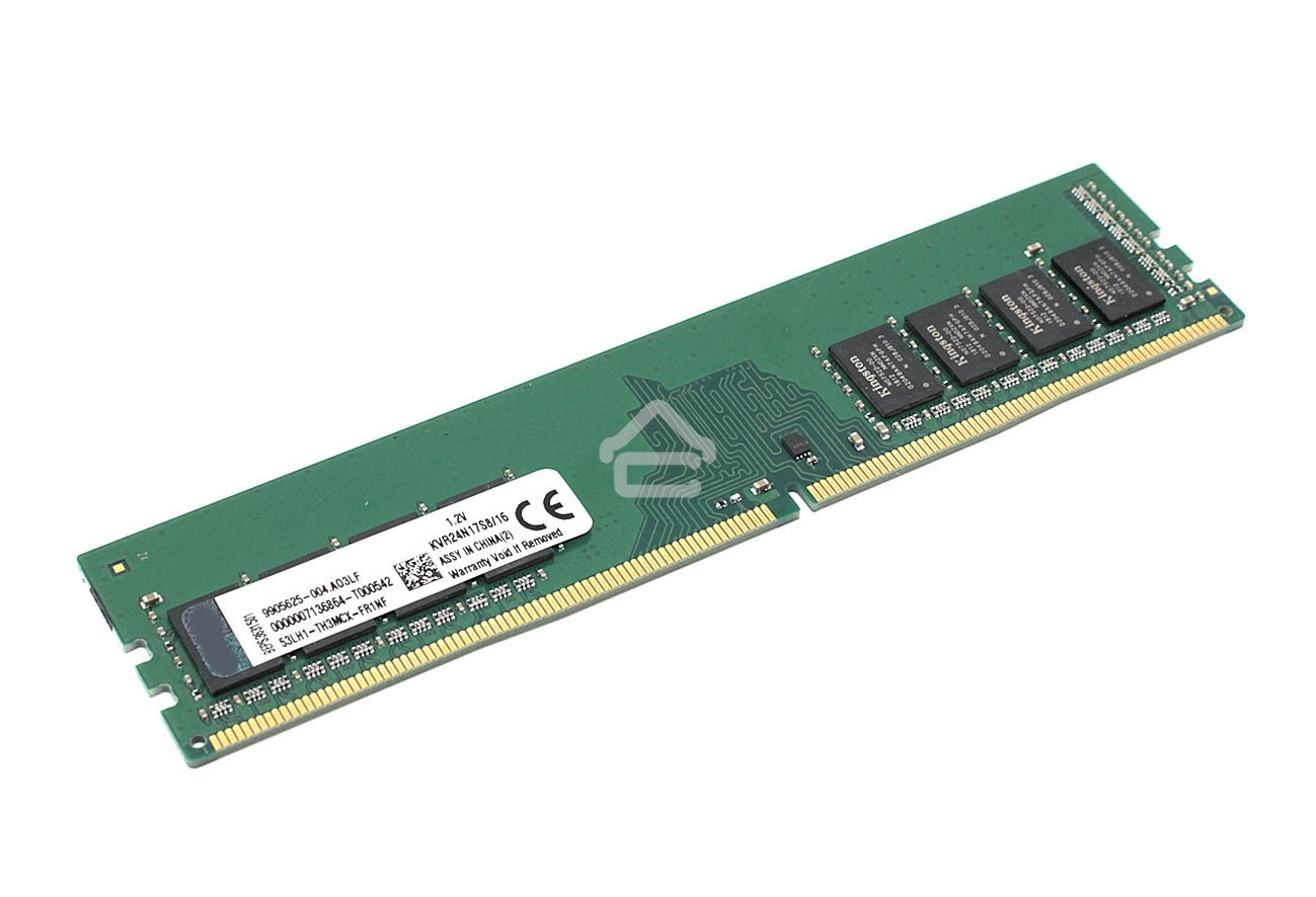 Оперативная память Kingston ValueRAM, DDR4, 16GB (1x16GB), 2400MHz, CL17, DIMM, OEM