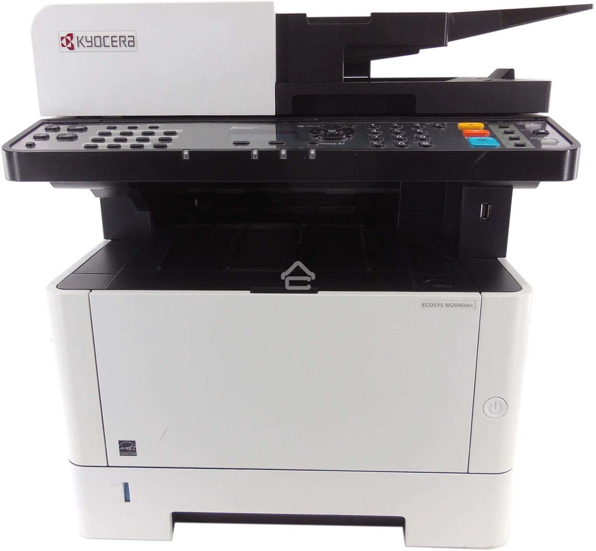 МФУ лазерный Kyocera Ecosys M2040dn (Азия) (1102S33AX0), A4, ч/б, печ. до 40 стр/мин., скан. до 40 стр/мин. (ч/б) 23 стр/мин. (цвет), 1200 x 1200 dpi (печать) 600x600dpi (скан.), USB, RJ-45 (старт.картр. TK-1178)