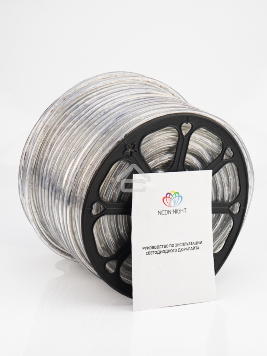 Дюралайт LED, постоянное свечение (2W) – теплый белый, 36 LED/м, бухта 100 м