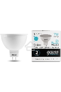 Лампа светодиодная LED 7Вт GU5.3 220В 4100К Elementary MR16 | 13527 | Gauss