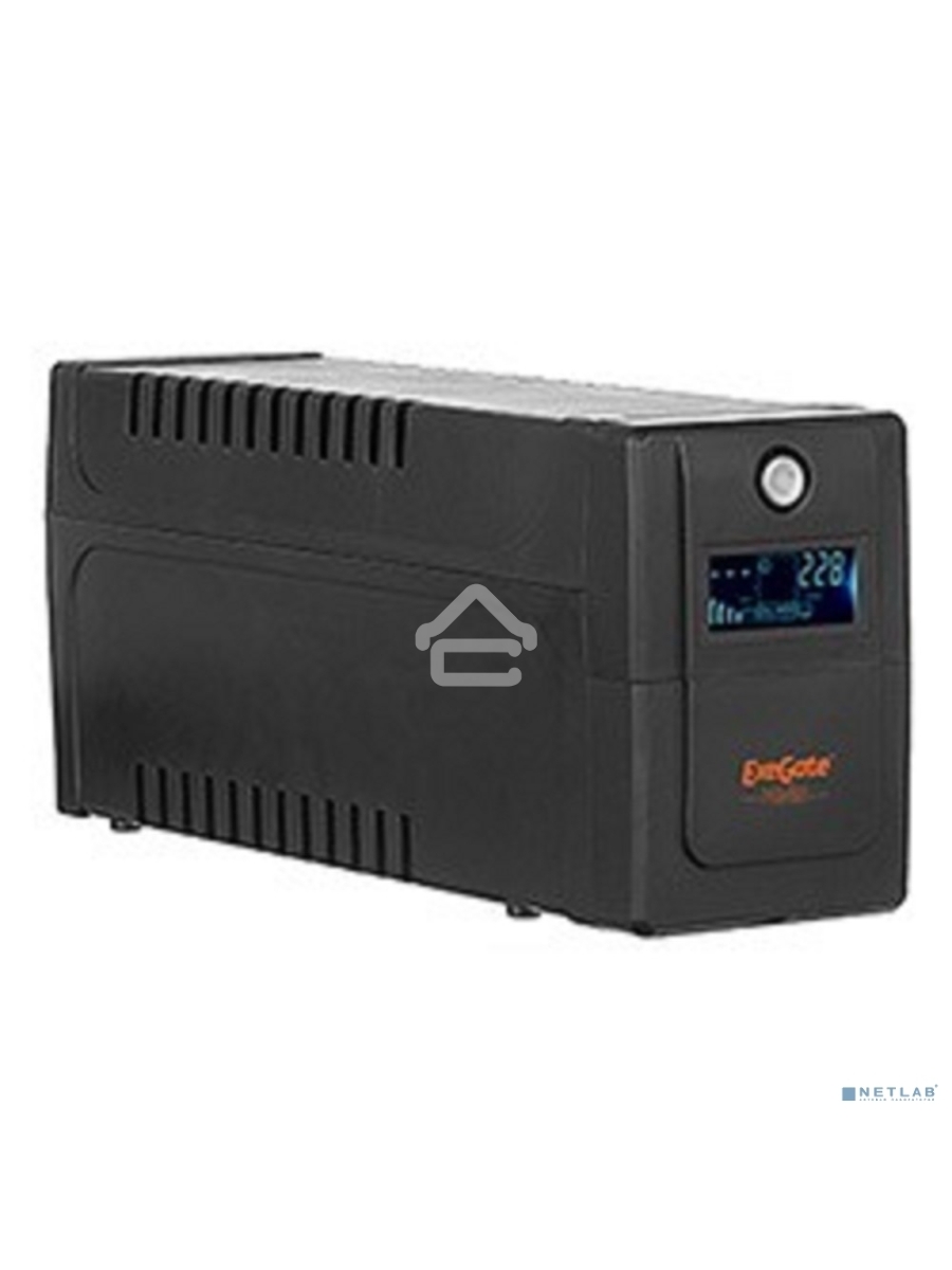 Источник бесперебойного питания ExeGate EP285568RUS Power Smart ULB-650.LCD.AVR.EURO <650VA/360W, LCD, AVR, 2 евророзетки, Black>