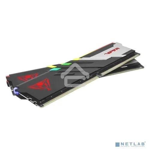 Оперативная память Patriot Viper Venom, DDR5, 32GB (2x16GB), 6600MHz, CL34, DIMM, с радиаторами, RGB, черный