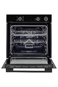 Электрический духовой шкаф Kuppersberg KSO 610 B 60 см, 80 л, High-Tech, 10 режимов, ПАР, Soft Close, телескопические направляющие, черный цвет
