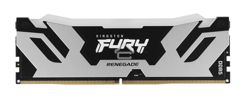 Оперативная память Kingston Fury Renegade, DDR5, 16GB (1x16GB), 6800MHz, CL36, DIMM, радиатор, RGB, серебристый