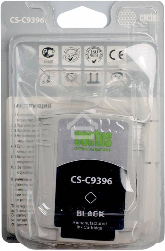 Картридж струйный Cactus CS-C9396 черный для №88 HP Officejet Pro K550 (72мл)