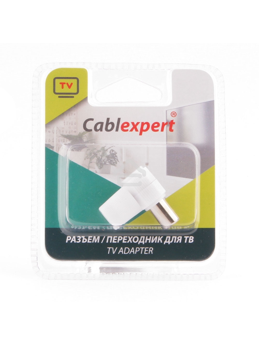 Разъем Cablexpert TVPL-9, TV (папа), 90 градусов, блистер