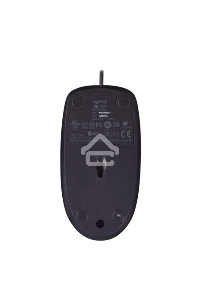 Мышь проводная Logitech M100/100R DARK/GREY (темно-серая/черная), 1000 dpi, USB, кнопки - 3