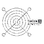Решетка для вентилятора 70x70 ExeGate EG-070MR (70x70 мм, металлическая, круглая, никель)