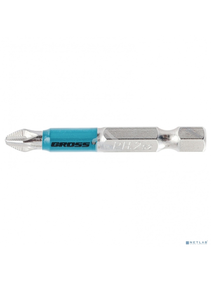 Набор бит PH2х50, сталь S2, 10 шт. Gross