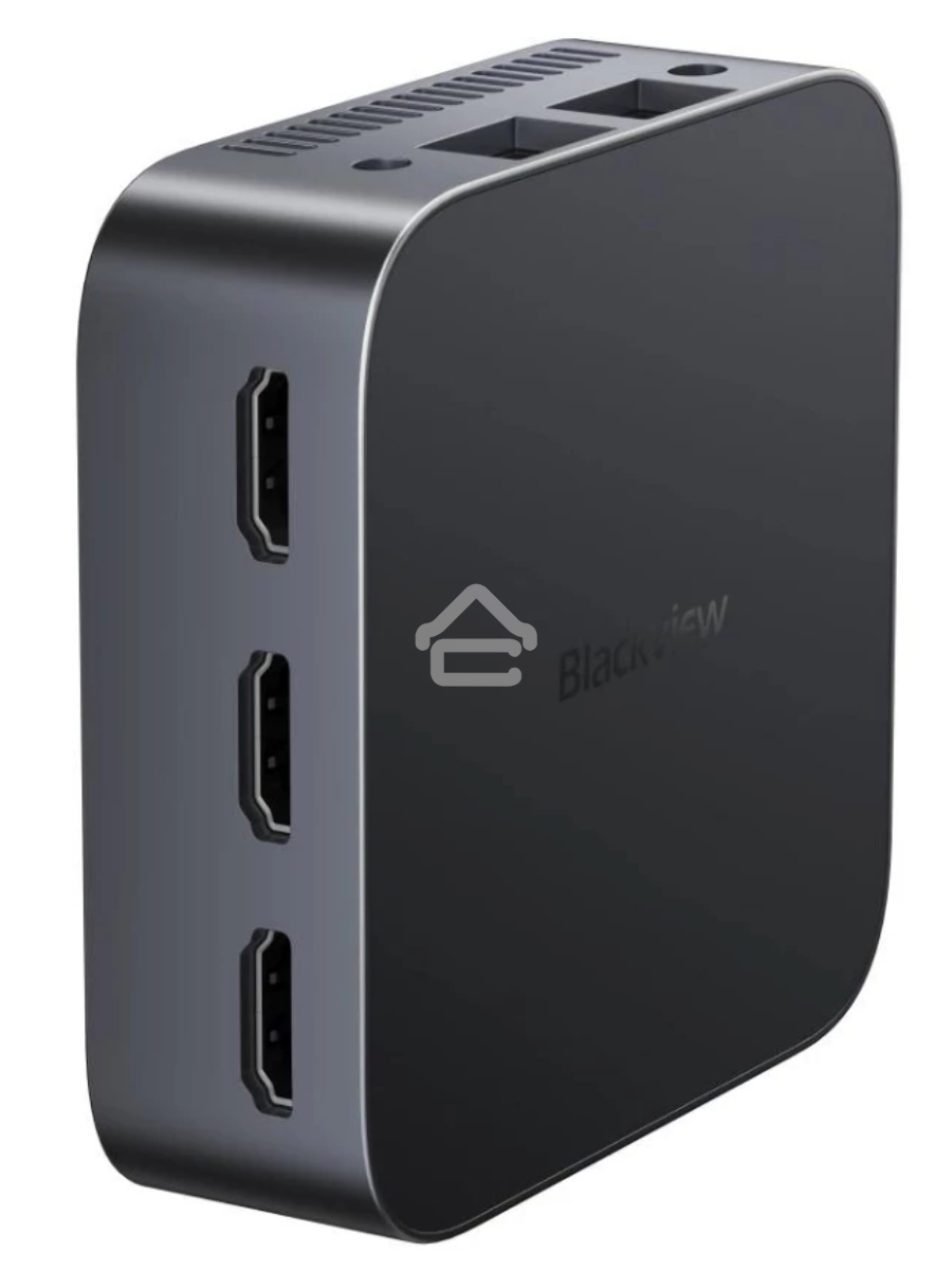 Компьютер Мини ПК Blackview MP80 (Intel N97) 16+512GB, WIFI a/b/g/n/ac, Bluetooth 4.2, Win11 Pro, USB3.0, HDMI 1.4b Type A *2, RJ45*1, 5.5/2.1mm DC Jack *1, 3.5mm Phone Jack*1, Colour: Black