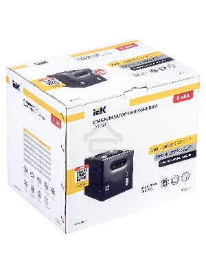 Стабилизатор напряжения IEK Expand 5кВА однофазный черный (IVS21-1-005-11)