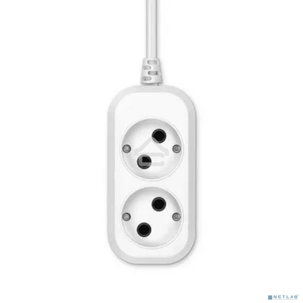 Сетевой удлинитель Buro BU-PSL2.3/W 3 м (2 розетки) белый (пакет ПЭ)