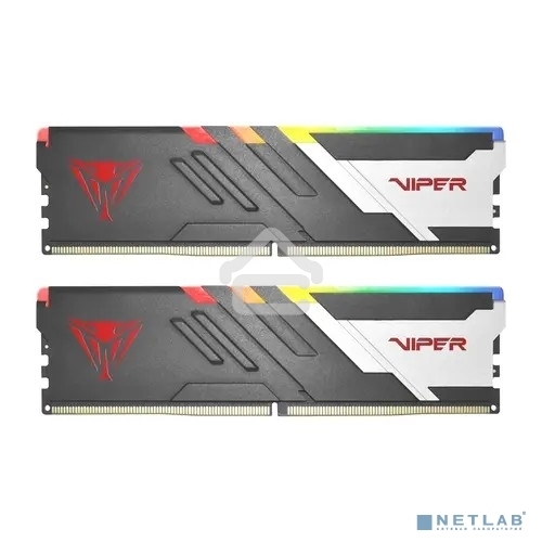 Оперативная память Patriot Viper Venom, DDR5, 32GB (2x16GB), 7200MHz, CL34, DIMM, с радиаторами, RGB, черный