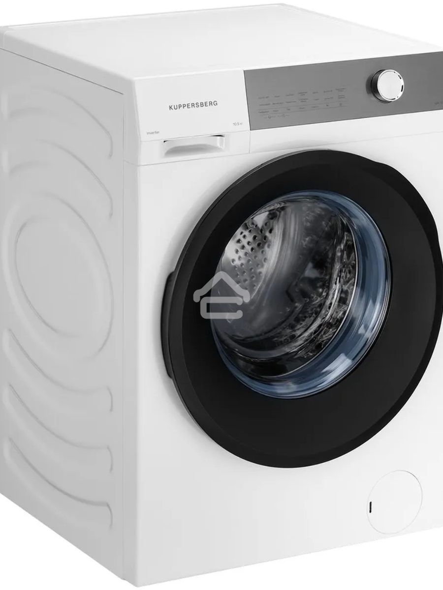 Стиральная машина Kuppersberg WM 610 W, High-Tech, загрузка 10.5 кг, 14 программ, 1400 об/мин. сенсорное/механическое управление, инверторный двигатель, функция пара, отложенный старт, самодиагностика, блокировка от детей, энергоэффективность А+++, цвет б