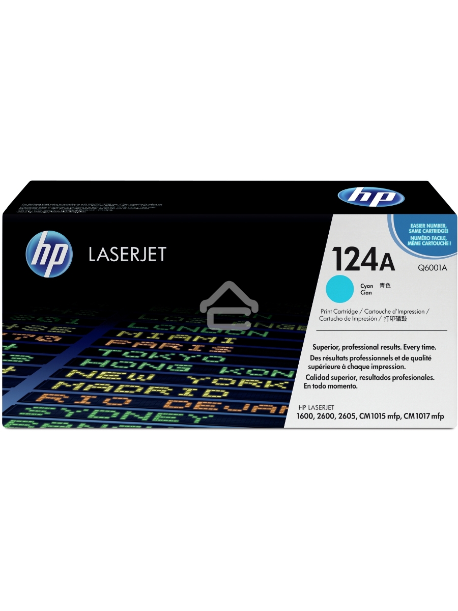 Картридж лазерный HP Q6001A голубой для Color LaserJet 2600 2000стр.