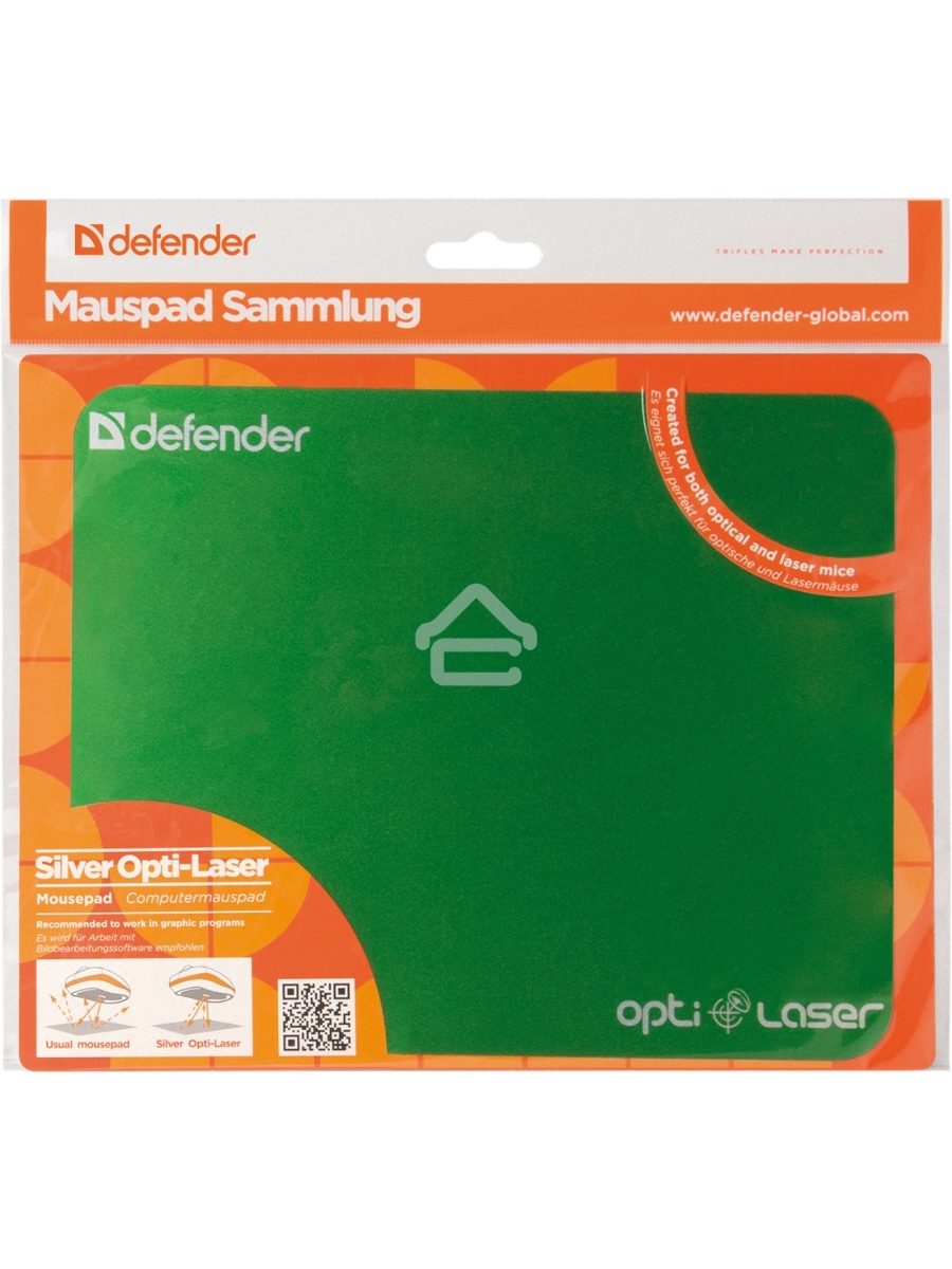 Коврик Defender Silver opti-laser (220х180х0.4) для оптических и лазерных мышей (ассорти)