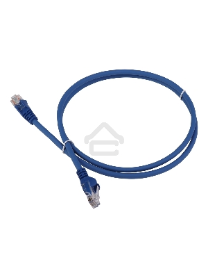 Патч-корд Lanmaster LAN-PC45/U5E-5.0-BL вилка RJ-45-вилка RJ-45 кат.5е 5м синий LSZH (уп.:1шт)