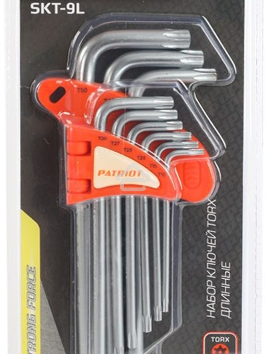 Набор ключей PATRIOT SKТ-9L, TORX, длинные, T10-T50, CRV, 9 шт