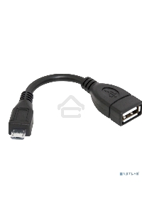 Кабель-переходник Defender microUSB (M) - USB (F)  /для подкл. устр. USB Flash, HDD, мыши, и и т.д./ поддерж. режим OTG.
