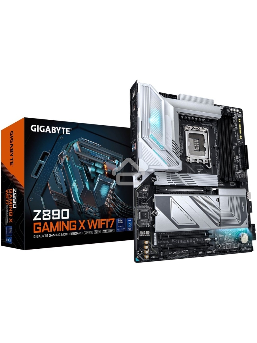 Материнская плата Gigabyte Z890 GAMING X WIFI7, LGA 1851, Intel Z890, 4xDDR5, 4xSATA, 4xM.2, 1xPCIe 5.0 x16, 2xPCIe 4.0 x4, 1xDP, 1xUSB-C, 1x 2.5Gb LAN, 3xUSB-A 3.2 Gen 1, 2xUSB-A 3.2 Gen 2, 4xUSB-A 2.0, 1xUSB4, 2x3.5 мм, 7.1, ATX