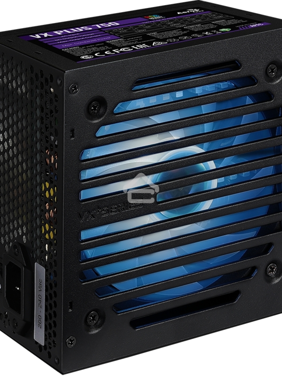 Блок питания Aerocool / Formula VX PLUS 750 RGB, 750Вт, 120мм, черный