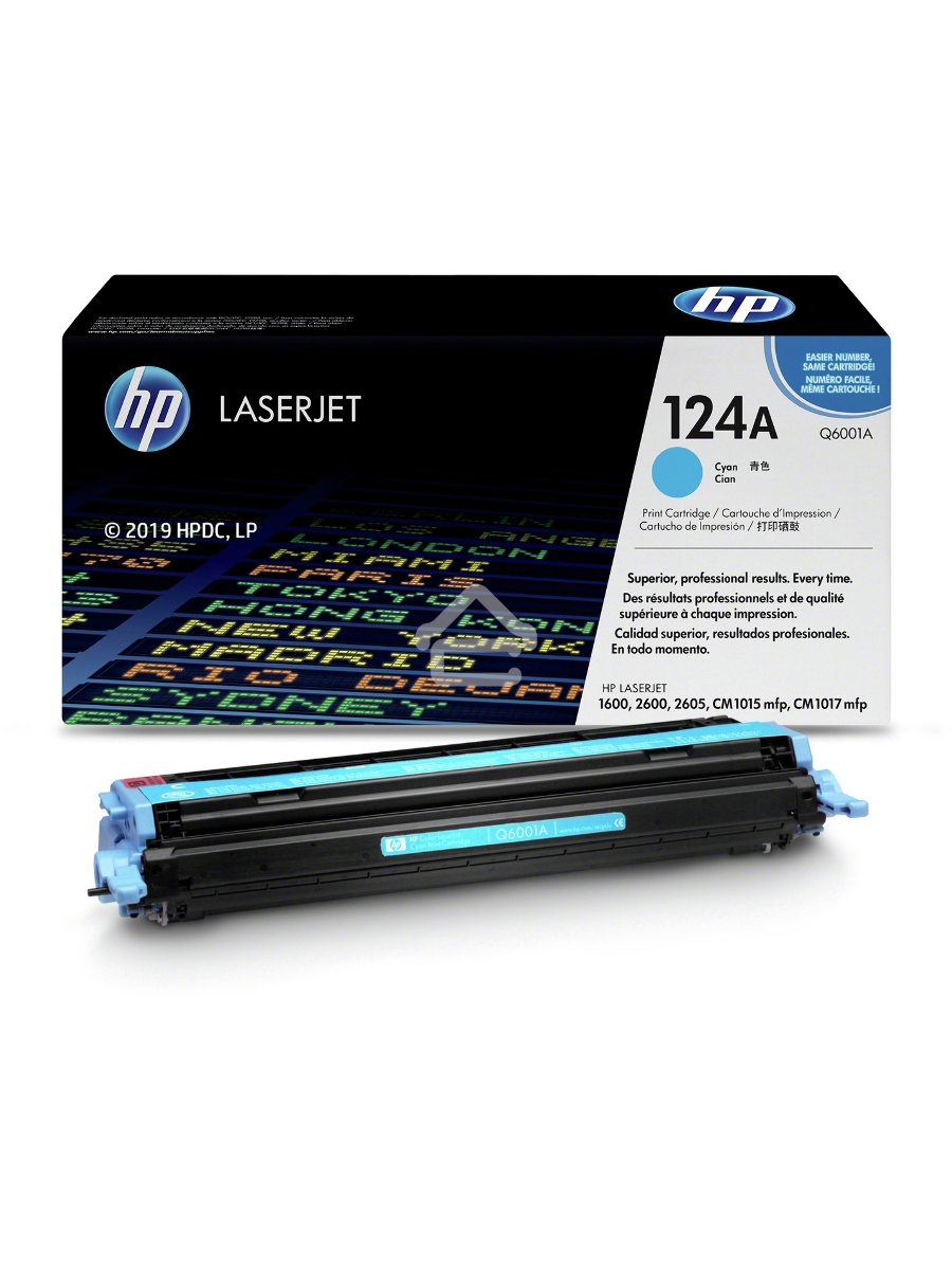 Картридж лазерный HP Q6001A голубой для Color LaserJet 2600 2000стр.