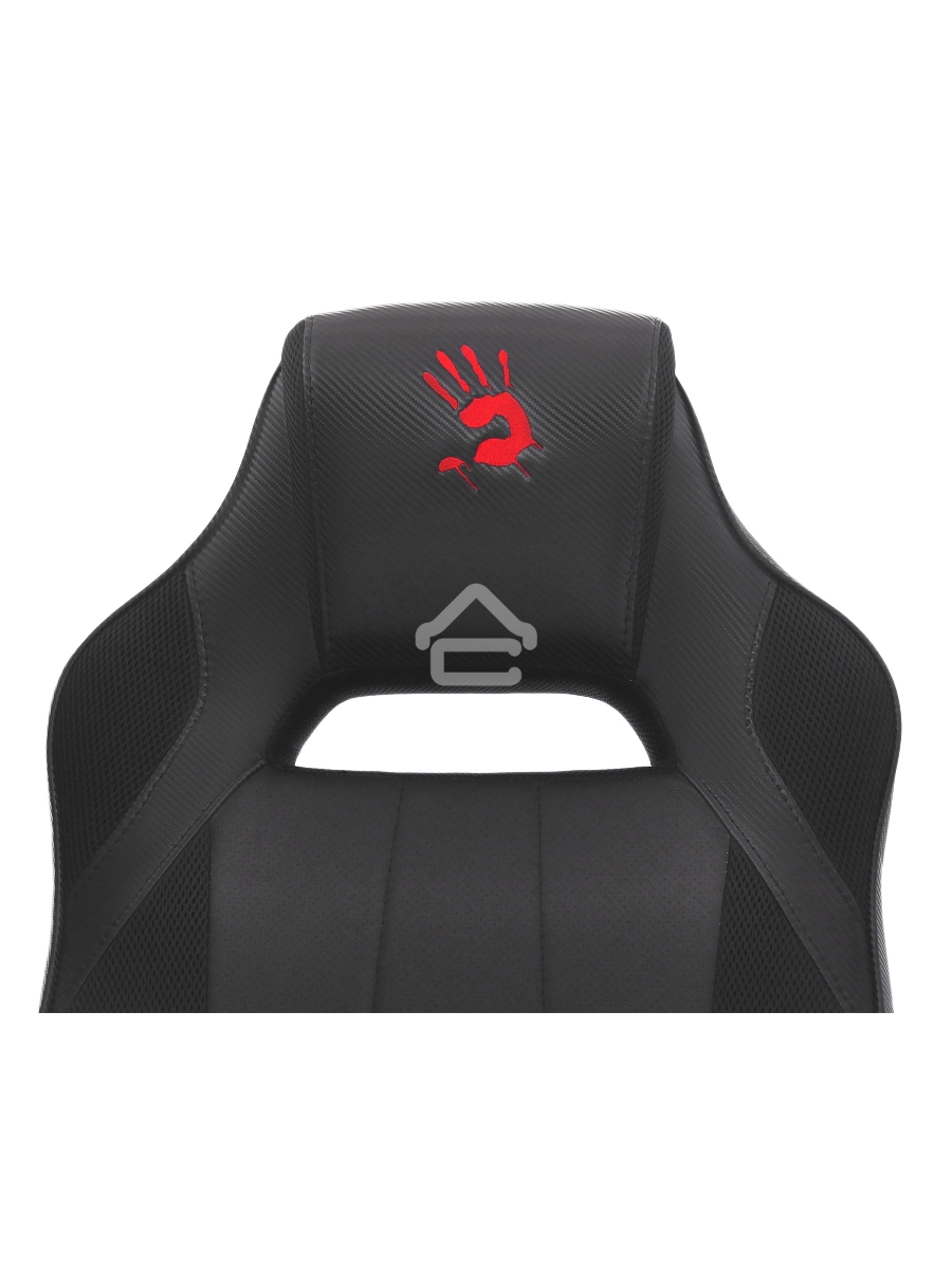 Кресло игровое A4Tech Bloody GC-200, черный, эко.кожа, крестовина пластик