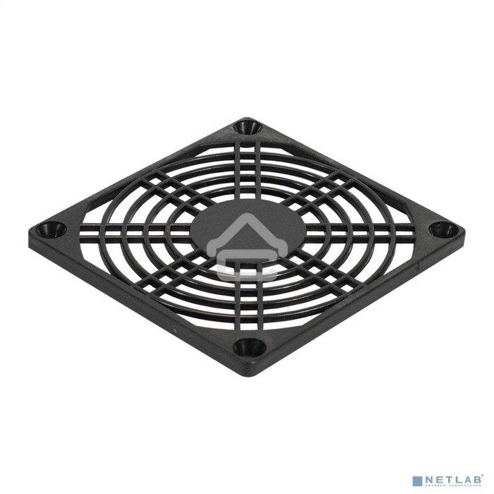 Решетка для вентилятора 80x80 ExeGate EG-080PSB (80x80 мм, пластиковая, квадратная, черная)