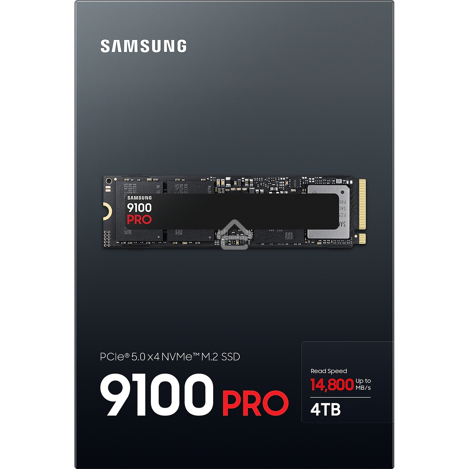Твердотельный диск 4TB Samsung 9100 PRO, M.2, PCI-E 5.0 x4, TLC 3D NAND R/W - 14800/13400 MB/s
