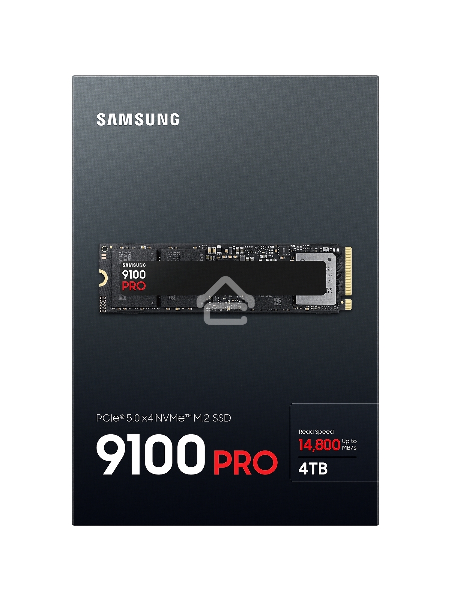 Твердотельный диск 4TB Samsung 9100 PRO, M.2, PCI-E 5.0 x4, TLC 3D NAND [R/W - 14800/13400 MB/s]