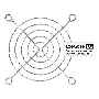 Решетка для вентилятора 80x80 ExeGate EG-080MR (80x80 мм, металлическая, круглая, никель)