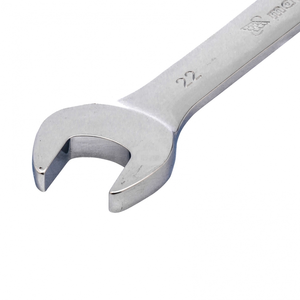 Ключ комбинированный трещоточный Matrix, 22 мм, CrV зеркальный хром