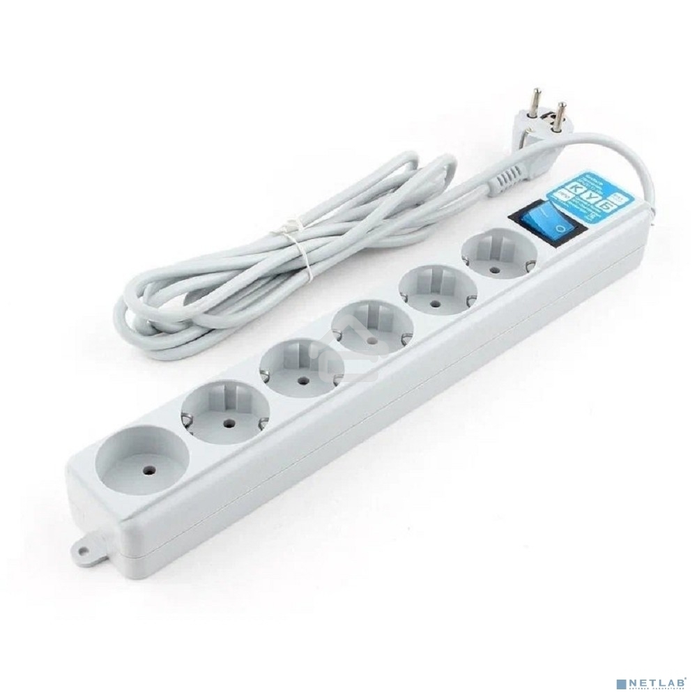 Фильтр-удлинитель Power Cube PRO SPL6-16-P-3М, 3,0 м, LC контур, 16А/3,5кВт 3*1,5мм